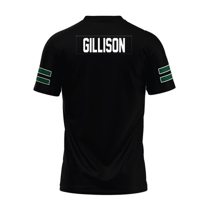 Ohio - NCAA Football : Tyler Gillison - Black Premium Football Jersey-1