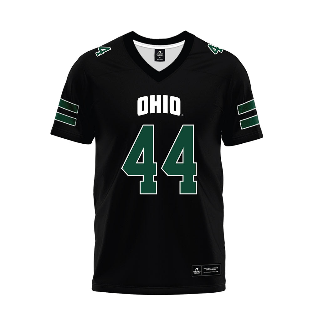 Ohio - NCAA Football : Aiden Lowery - Black Premium Football Jersey-0