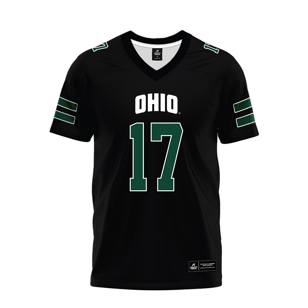 Ohio - NCAA Football : Blake Parker - Black Premium Football Jersey-0