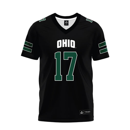 Ohio - NCAA Football : Blake Parker - Black Premium Football Jersey-0