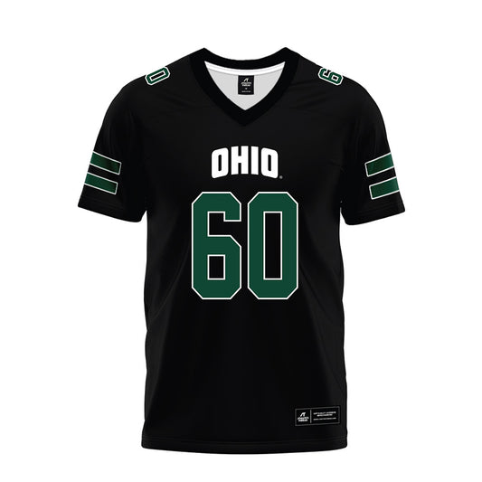Ohio - NCAA Football : Colton Crosley - Black Premium Football Jersey-0