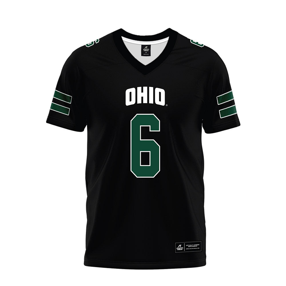 Ohio - NCAA Football : Duncan Brune - Black Premium Football Jersey-0