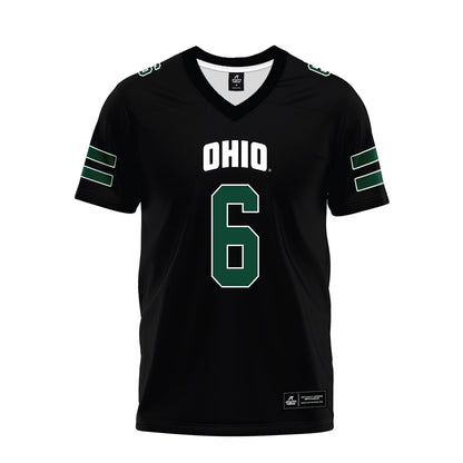 Ohio - NCAA Football : Duncan Brune - Black Premium Football Jersey-0