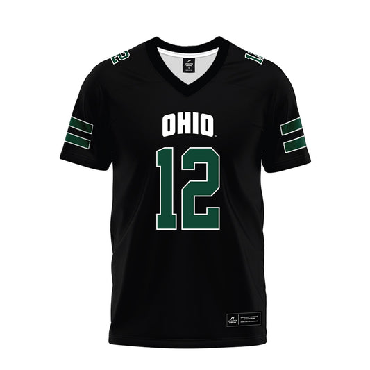 Ohio - NCAA Football : Eian Pugh - Black Premium Football Jersey-0