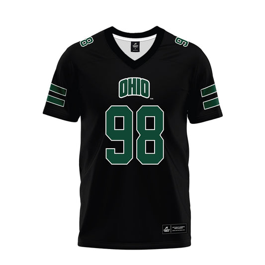 Ohio - NCAA Football : Derek Reagans III - Black Premium Football Jersey-0