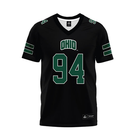 Ohio - NCAA Football : Bj Weaver - Black Premium Football Jersey-0