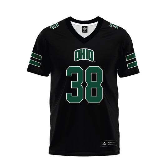 Ohio - NCAA Football : Dominic Konopka - Black Premium Football Jersey-0