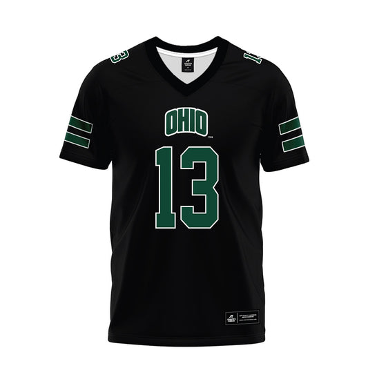 Ohio - NCAA Football : DJ Morton - Black Premium Football Jersey-0