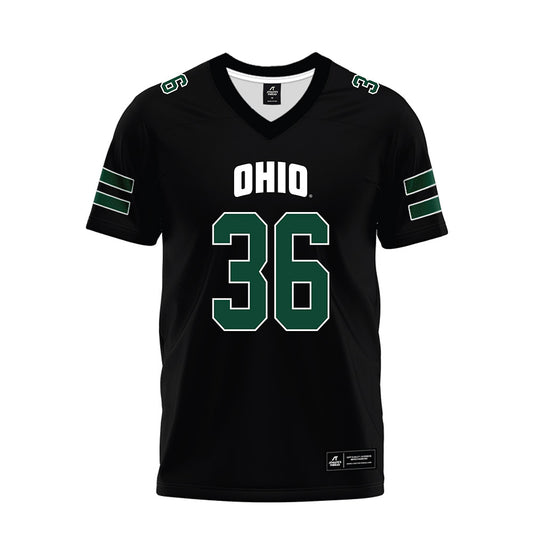 Ohio - NCAA Football : Malachi Taylor - Black Premium Football Jersey-0
