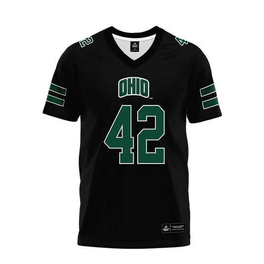 Ohio - NCAA Football : Magnus Haines - Black Premium Football Jersey-0