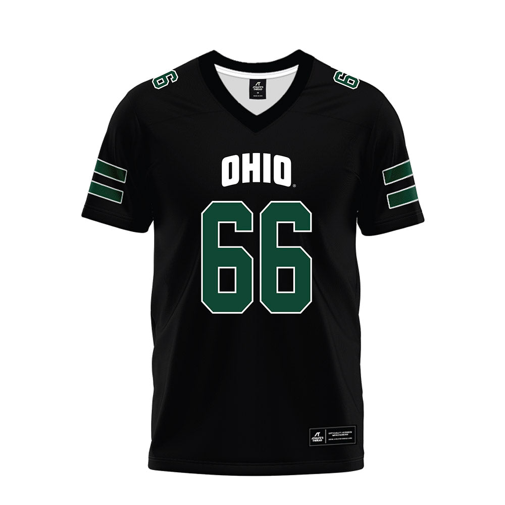Ohio - NCAA Football : Michael Montgomery - Black Premium Football Jersey-0