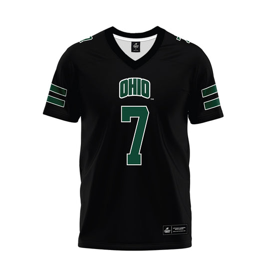 Ohio - NCAA Football : Eli Thompson - Black Premium Football Jersey-0