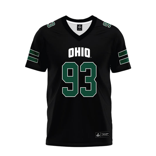 Ohio - NCAA Football : Owen Schaadt - Black Premium Football Jersey-0