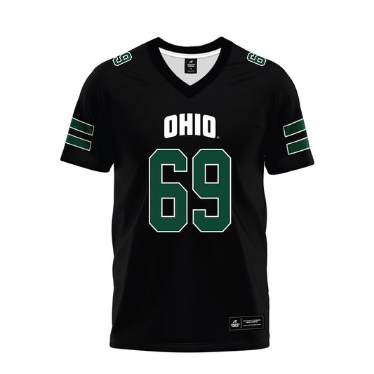 Ohio - NCAA Football Legends : Parker Titsworth - Black Premium Football Jersey-0