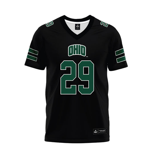 Ohio - NCAA Football : JT Haskins - Black Premium Football Jersey-0