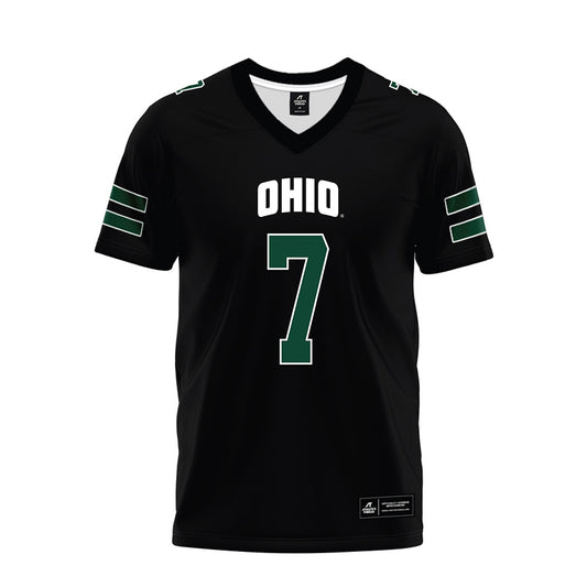 Ohio - NCAA Football : Eli Thompson - Black Premium Football Jersey-0