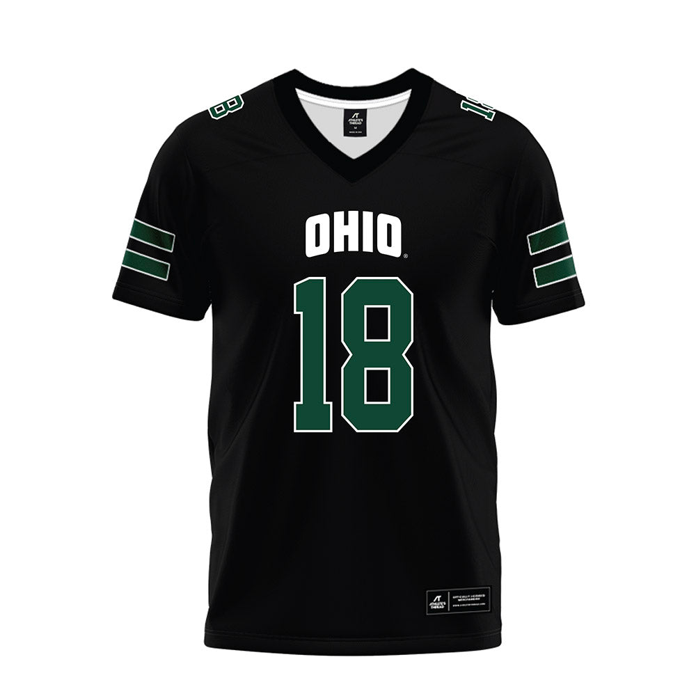 Ohio - NCAA Football : Miles Cremascoli - Black Premium Football Jersey-0