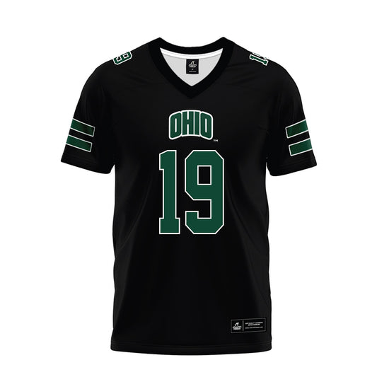 Ohio - NCAA Football : Bobby Miller - Black Premium Football Jersey-0