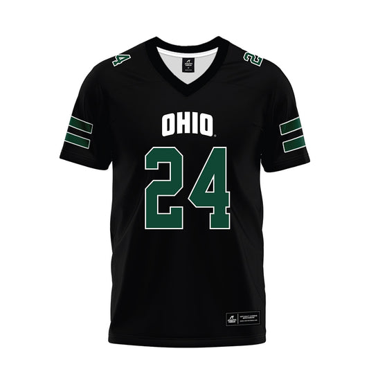 Ohio - NCAA Football : Irving Brown - Black Premium Football Jersey-0