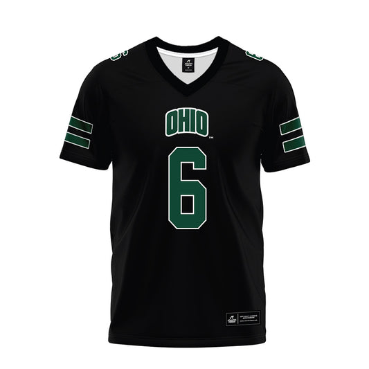 Ohio - NCAA Football : Duncan Brune - Black Premium Football Jersey-0