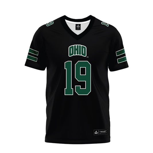 Ohio - NCAA Football : Dom Dorwart - Black Premium Football Jersey-0