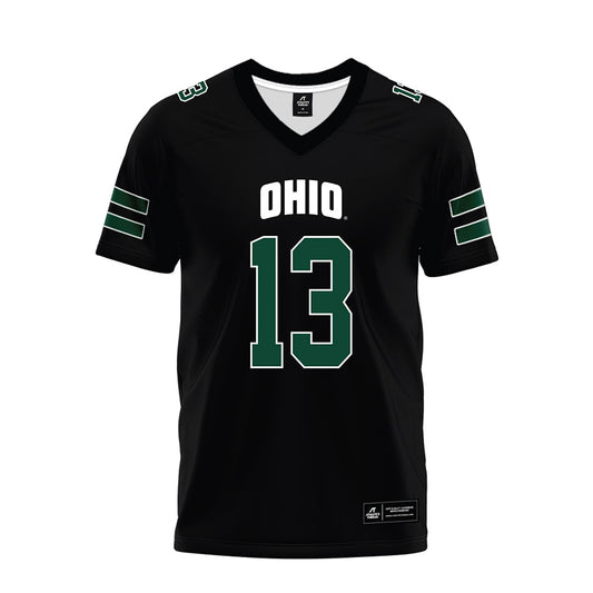 Ohio - NCAA Football : DJ Morton - Black Premium Football Jersey-0
