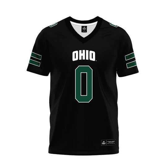 Ohio - NCAA Football : Delaney Crawford - Black Premium Football Jersey-0