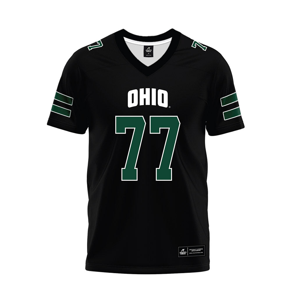 Ohio - NCAA Football : Mike Montgomery - Black Premium Football Jersey-0