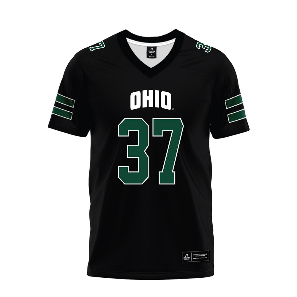 Ohio - NCAA Football : Blake Guffey - Black Premium Football Jersey-0