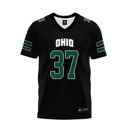 Ohio - NCAA Football : Blake Guffey - Black Premium Football Jersey-0