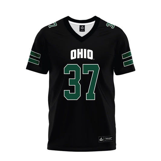 Ohio - NCAA Football : Blake Guffey - Black Premium Football Jersey-0