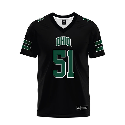 Ohio - NCAA Football : Job Mavrick - Black Premium Football Jersey-0