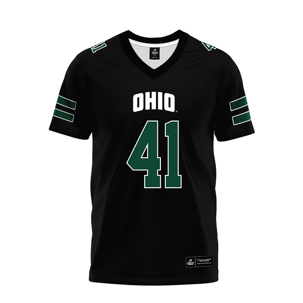 Ohio - NCAA Football : Creed Hill - Black Premium Football Jersey-0