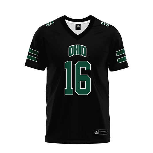 Ohio - NCAA Football : Ryan Miller - Black Premium Football Jersey-0