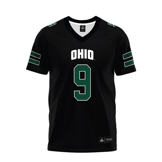 Ohio - NCAA Football : Matt Vezza - Black Premium Football Jersey-0