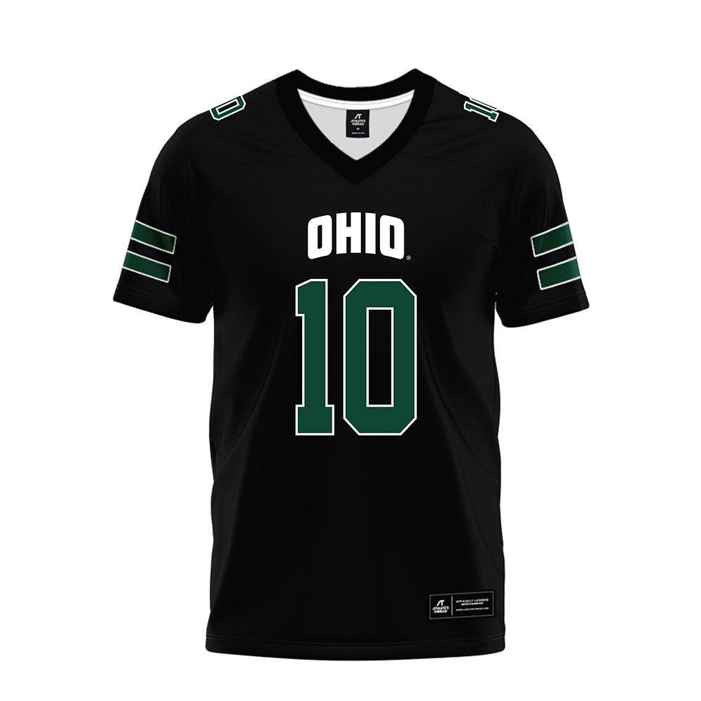 Ohio - NCAA Football : Drayden Pavey - Black Premium Football Jersey-0