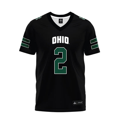 Ohio - NCAA Football : Khamani Debrow - Black Premium Football Jersey-0