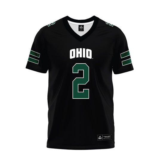 Ohio - NCAA Football : Khamani Debrow - Black Premium Football Jersey-0
