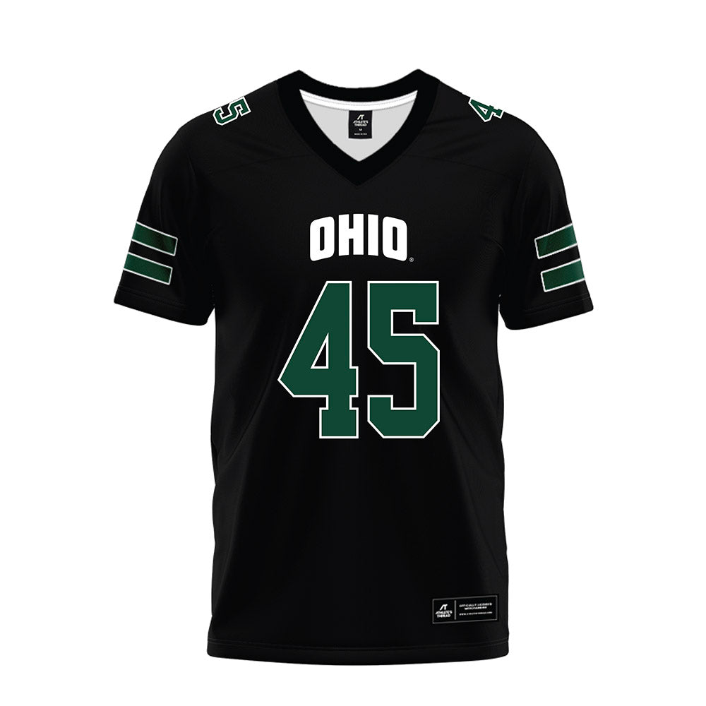 Ohio - NCAA Football : Brady Wharton - Black Premium Football Jersey-0