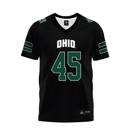 Ohio - NCAA Football : Brady Wharton - Black Premium Football Jersey-0