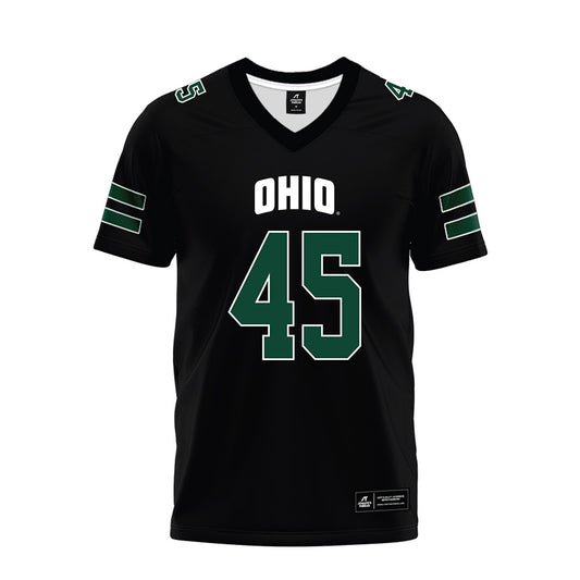 Ohio - NCAA Football : Brady Wharton - Black Premium Football Jersey-0