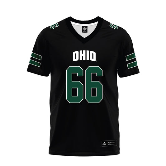 Ohio - NCAA Football : Mike Montgomery - Black Premium Football Jersey-0