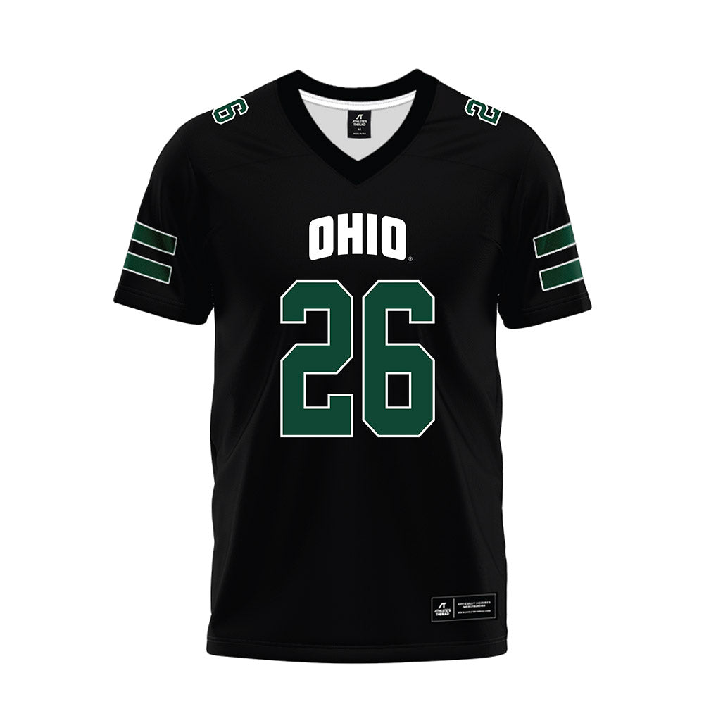 Ohio - NCAA Football : Tyson Long - Black Premium Football Jersey-0