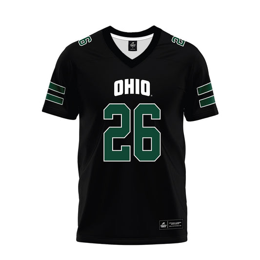 Ohio - NCAA Football : Tyson Long - Black Premium Football Jersey-0