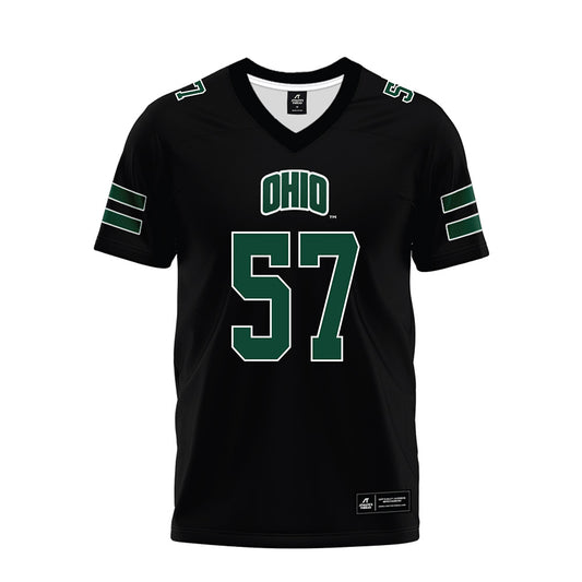 Ohio - NCAA Football : Nathan Hale - Black Premium Football Jersey-0