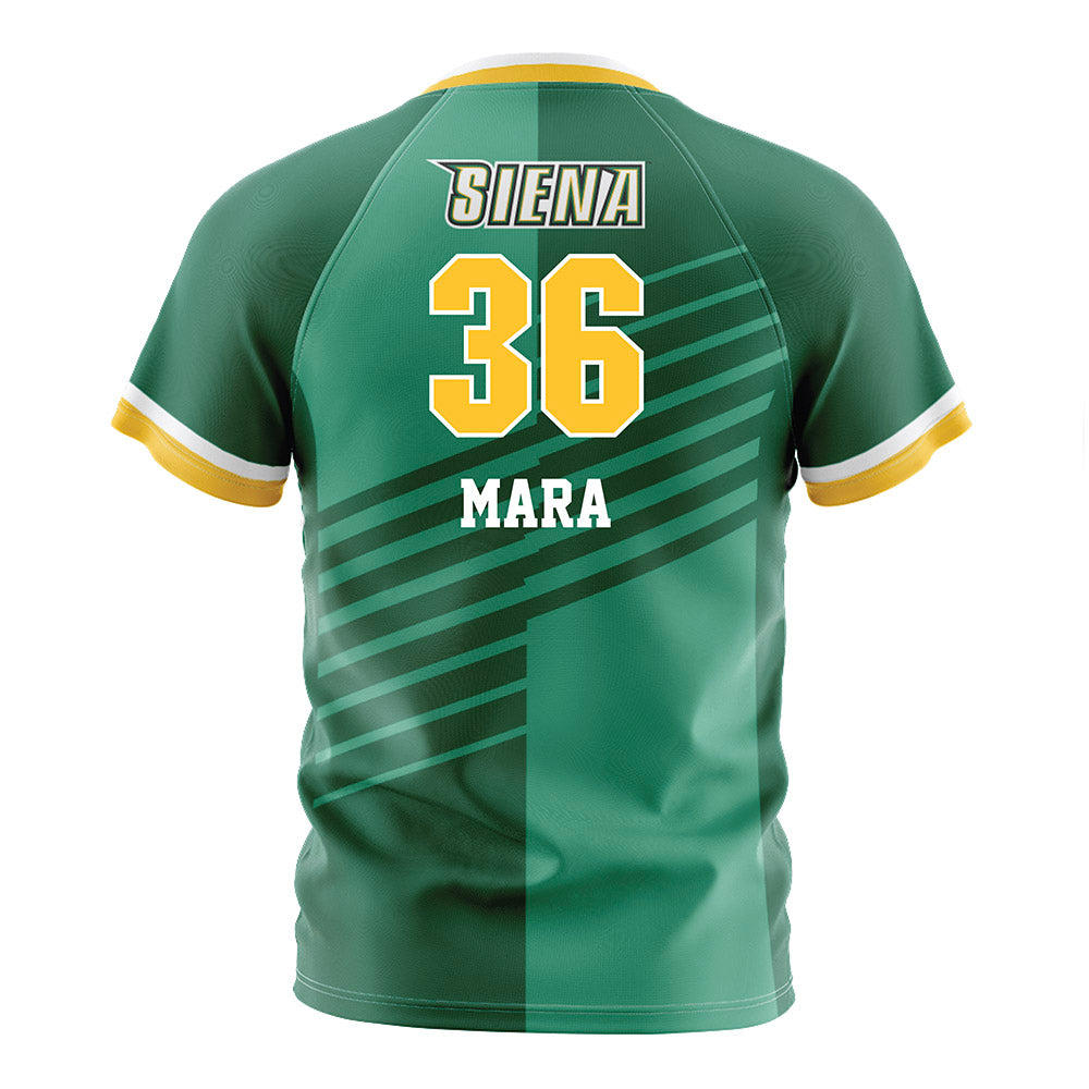 Siena - NCAA Men's Soccer : Lee Mara - Green Soccer Jersey-1