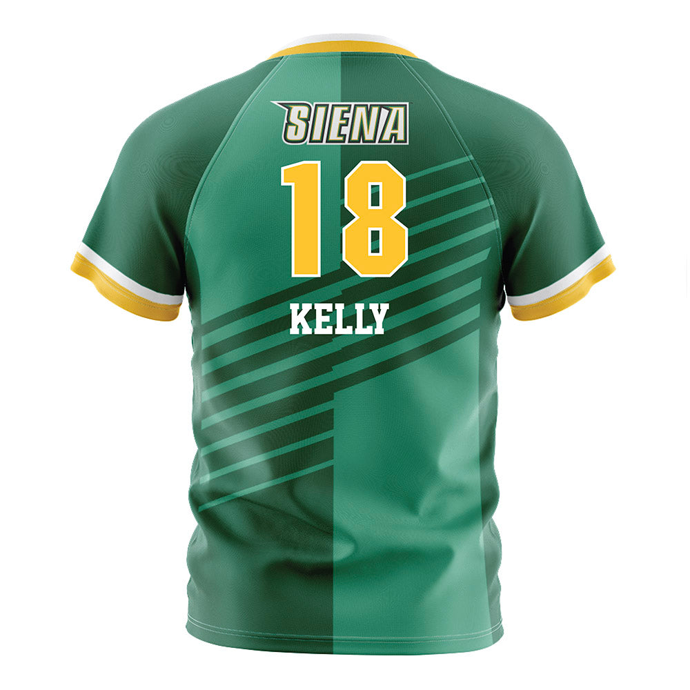 Siena - NCAA Men's Soccer : Sean Kelly - Green Soccer Jersey-1
