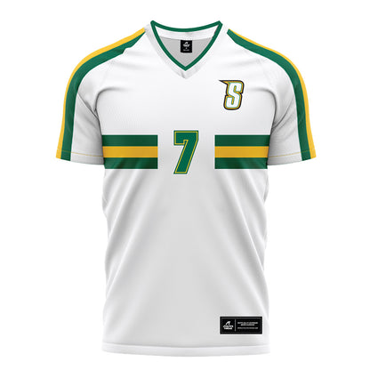 Siena - NCAA Men's Soccer : Lucas Almeida - White Soccer Jersey-0
