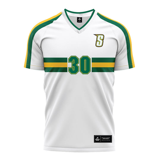 Siena - NCAA Men's Soccer : Aylan Belaid - White Soccer Jersey-0