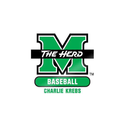 Marshall - NCAA Baseball : Charlie Krebs - Sticker-0